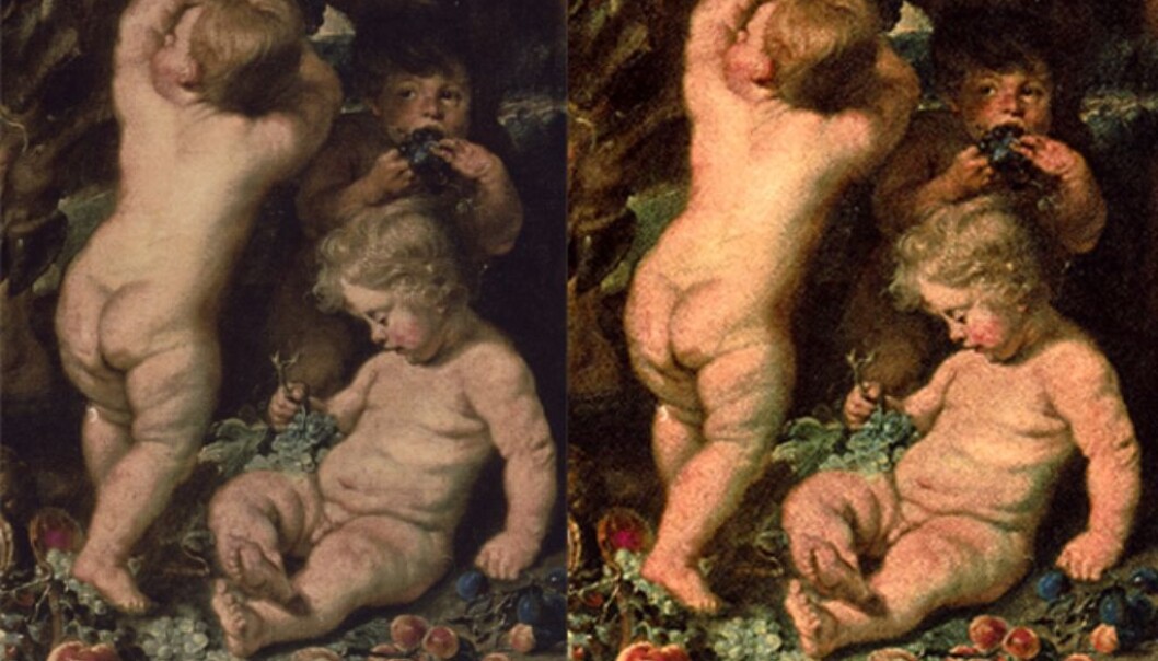 Here is the method applied to a photograph of the missing painting "Satyrs and Bacchants" by Peter Paul Rubens. (Illustration: GUC / Peter Paul Rubens) Here is the method applied to a photograph of the missing painting "Satyrs and Bacchants" by Peter Paul Rubens. (Illustration: GUC / Peter Paul Rubens)