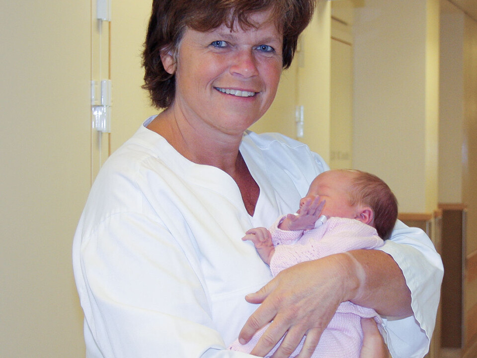 Kristin Håland is a researcher who also practices as a midwife. (Photo: Jan-Henrik Kulberg)