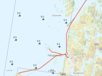 Ordinary users of pleasure craft and professional navigators can now get exact warnings about waves along the Norwegian coast. This is a warning for the area offshore from Haugesund where “Sleipner” met disaster in 1999. The warnings are issued for eight important and commonly used charted routes and the waters around them. (Facsimile from Barentswatch) Ordinary users of pleasure craft and professional navigators can now get exact warnings about waves along the Norwegian coast. This is a warning for the area offshore from Haugesund where “Sleipner” met disaster in 1999. The warnings are issued for eight important and commonly used charted routes and the waters around them. (Facsimile from Barentswatch)