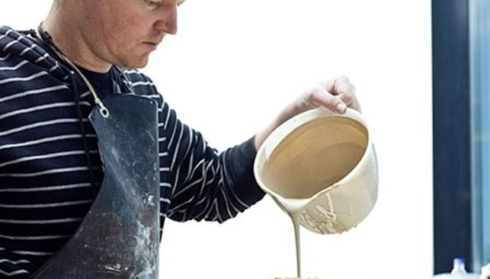 Arild Berg, researcher and artist, specialises in ceramic tiles and pictures. (Photo: Sonja Balci)