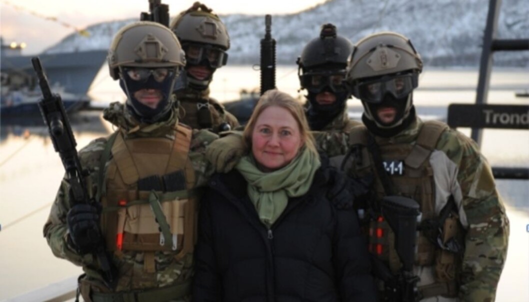 “Naval commandos are really nice guys. They know they are the toughest kids in class so they don’t need to go around proving it. There are no show-offs there, in comparison with most other work places,” says Tone Danielsen. (Private photo) “Naval commandos are really nice guys. They know they are the toughest kids in class so they don’t need to go around proving it. There are no show-offs there, in comparison with most other work places,” says Tone Danielsen. (Private photo)