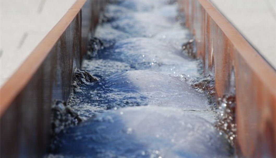 Instead of repairing old sewage mains underground to tackle precipitation, what about channelling water into open canals? (Photo: Bjørbekk & Lindheim) Instead of repairing old sewage mains underground to tackle precipitation, what about channelling water into open canals? (Photo: Bjørbekk & Lindheim)