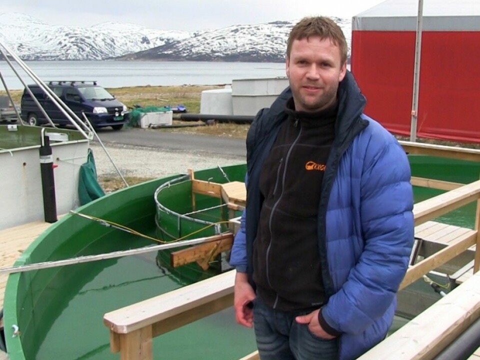 Øyvind Aas-Hansen outside NOFIMA’s experimental station at Ringvassøya, 20 kilometres north of Tromsø.(Photo: Arnfinn Christensen, forskning.no)