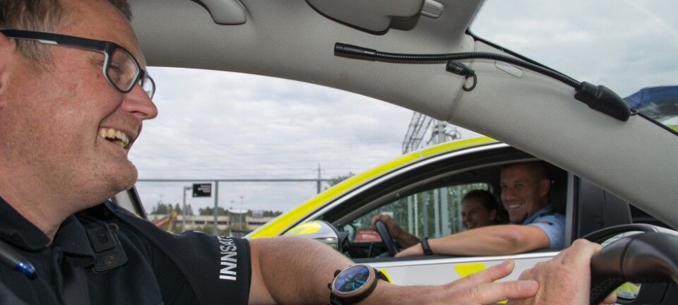 Laughter helps policemen cope with their work