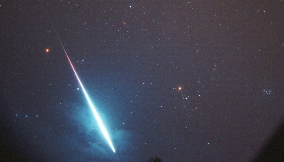 Shooting stars are actually meteors. By watching how the tails on shooting stars behave, researchers can get information about winds and temperatures high above the Earth, which in turn can help improve weather forecasts. (Photo: Arne Danielsen, NTB scanpix)