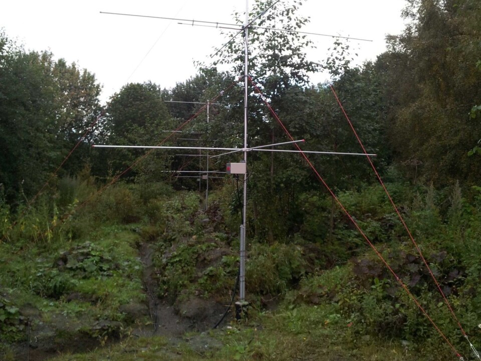 An antenna to measure how the tail of a shooting star behaves. (Photo: Daniel Skåre)