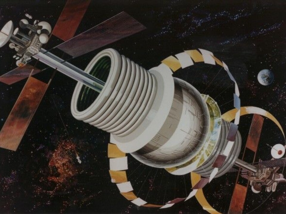 An artist’s rendition of the Bernal Sphere. (Image: NASA Ames Research Center)