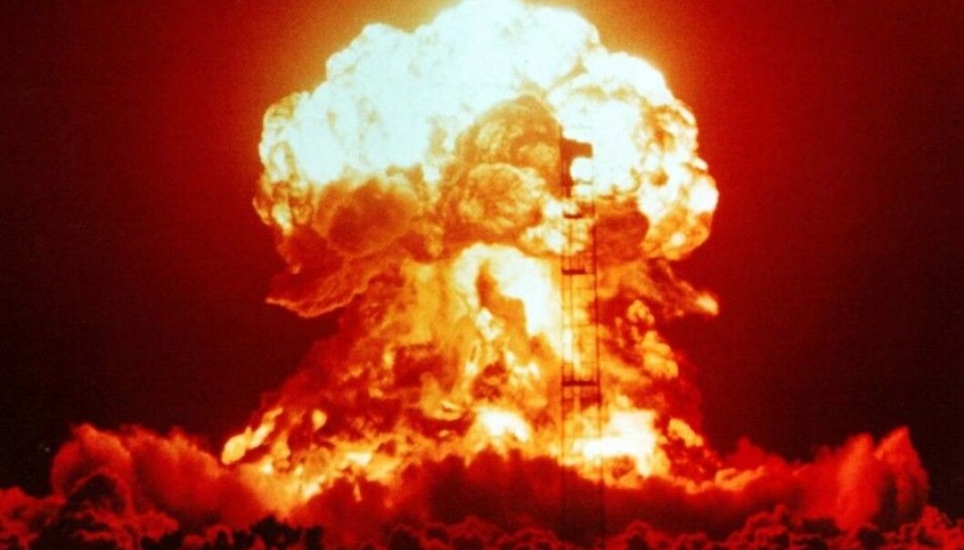 An American nuclear explosion at the Nevada Test Site in 1953, with a yield equivalent of 23 kilotons of TNT. The horrific bomb dropped on Hiroshima was a little smaller, at 16 kilotons. (Photo: National Nuclear Security Administration) An American nuclear explosion at the Nevada Test Site in 1953, with a yield equivalent of 23 kilotons of TNT. The horrific bomb dropped on Hiroshima was a little smaller, at 16 kilotons. (Photo: National Nuclear Security Administration)