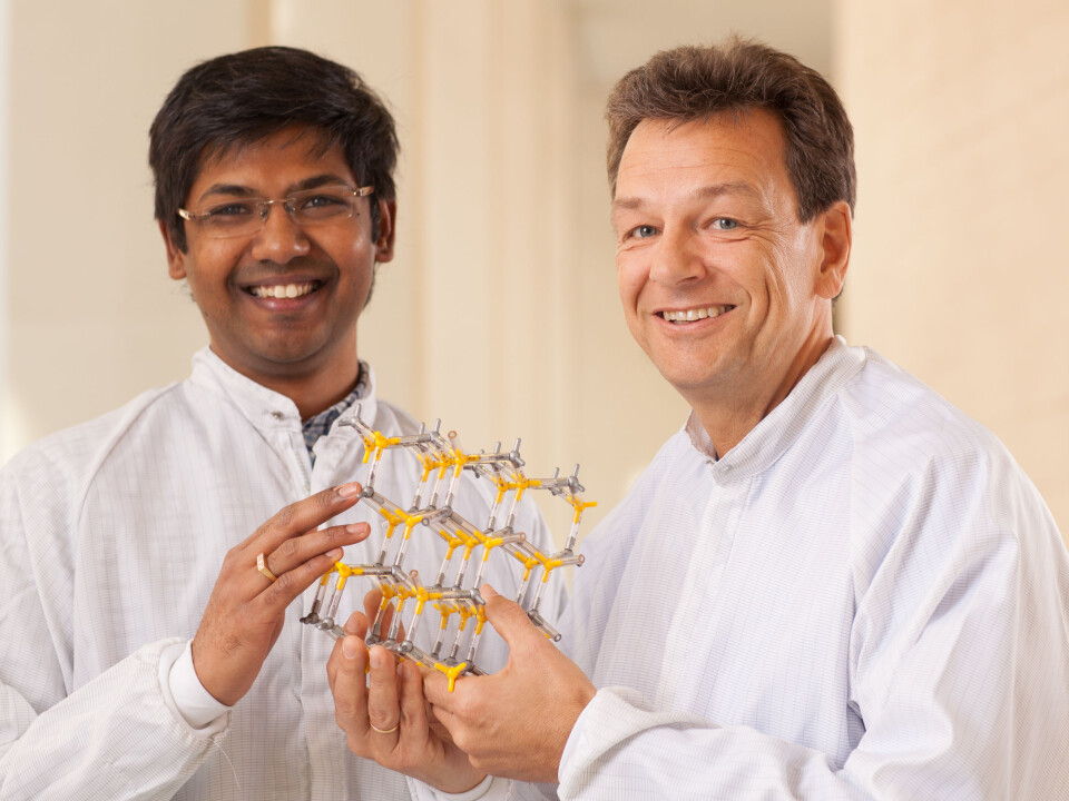 Dheeraj Dasa og Helge Weman. (Photo: Kai T. Dragland/NTNU)