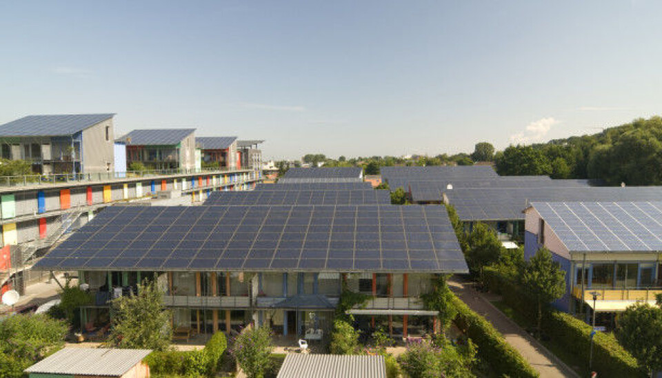 Germany is making the transition to a green energy future in part by building 'solar colonies' like this, where residents generate their own electricity and sell the excess to the network. Jeremy Rifkin, president of The Foundation on Economic Trends, says more countries need to follow in their footsteps. (Photo: Thinkstock)