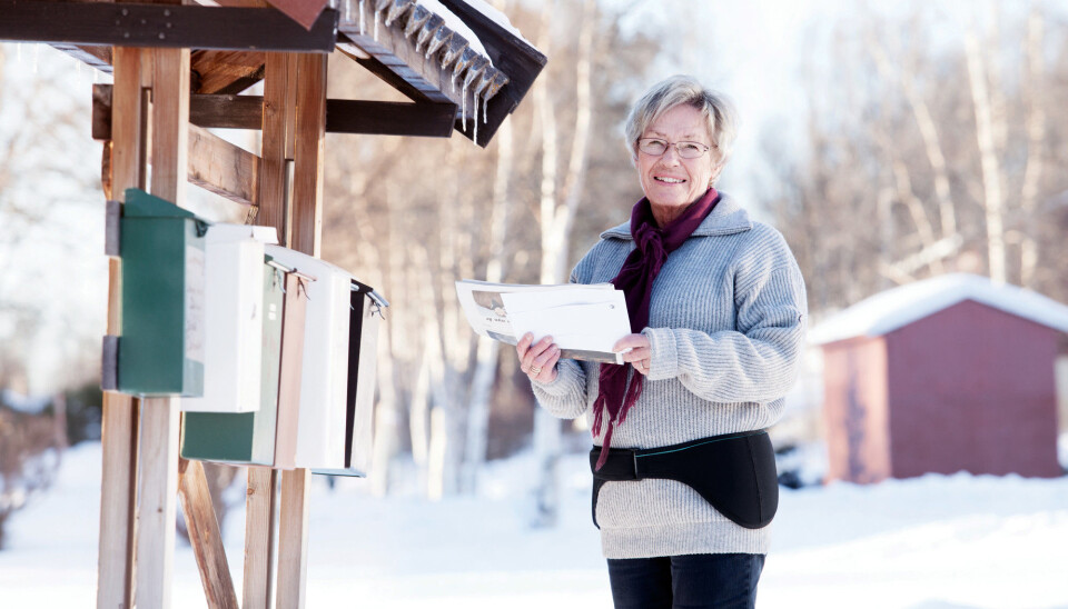You now see people wearing studded winter shoes everywhere. But if you're over 60, or if you work for the post office, this shock-absorbent hip protector might also come in handy. (Photo: Tom Gustavsen)