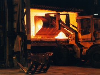 Recycling of aluminium scrap in Holmestrand Norway. (Photo: Norsk Hydro) Recycling of aluminium scrap in Holmestrand Norway. (Photo: Norsk Hydro)