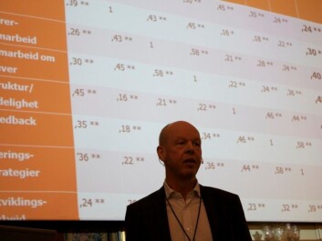 Nordahl thinks a lot of school research results point in the same direction. (Photo: Bård Amundsen)
Nordahl thinks a lot of school research results point in the same direction. (Photo: Bård Amundsen)