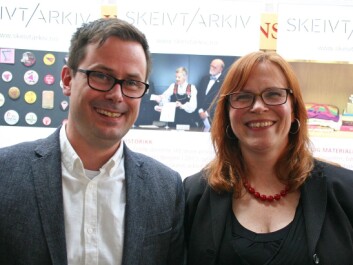Runar Jordåen and Tone Hellesund at the launch of the Queer Archive at the University of Bergen. (Photo: Ida Irene Bergstrøm) Runar Jordåen and Tone Hellesund at the launch of the Queer Archive at the University of Bergen. (Photo: Ida Irene Bergstrøm)