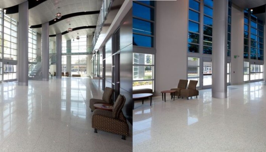 The use of electrochromic coatings is a controllable technology made possible by applying an electrical voltage to a window. Users will be able to fix the level of solar radiation entering a building. (Source: SAGE Electrochromics) The use of electrochromic coatings is a controllable technology made possible by applying an electrical voltage to a window. Users will be able to fix the level of solar radiation entering a building. (Source: SAGE Electrochromics)