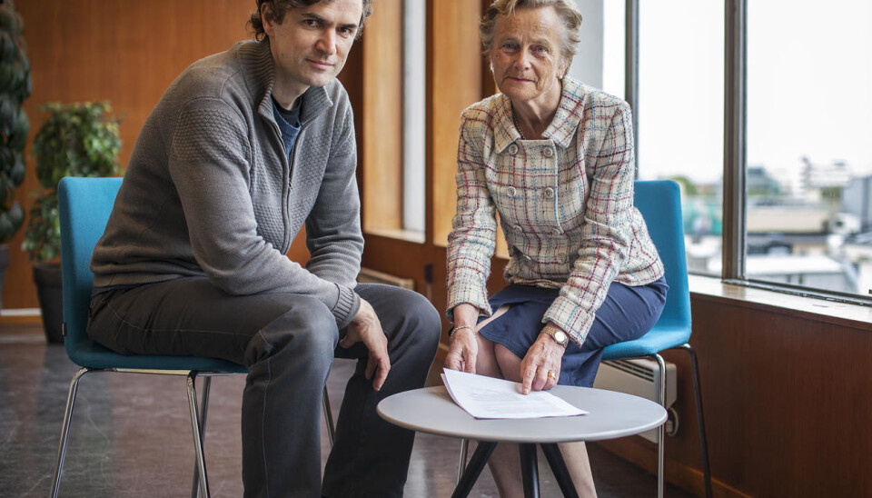 Kjersti Fløttum from the University of Bergen and Endre Tvinnereim from Uni Research Rokkan Centre are challenging the commonly held view about the attitudes to climate change among so-called climate sceptics. (Photo: Ingvild Festervold Melien)