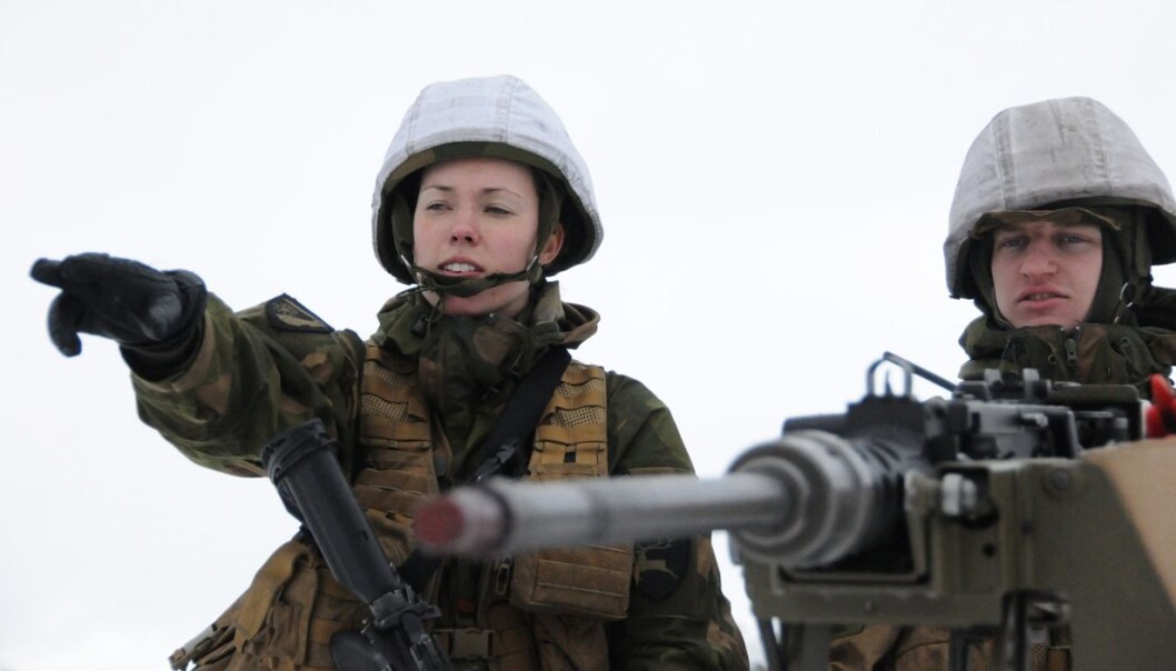 Female soldiers today have a high tolerance for the masculine culture in the military. This may change with the introduction of female conscription. (Photo: Johannes Roaldsen Fürst/The Norwegian Armed Forces) Female soldiers today have a high tolerance for the masculine culture in the military. This may change with the introduction of female conscription. (Photo: Johannes Roaldsen Fürst/The Norwegian Armed Forces)