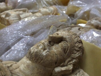 Thousands of cultural treasures are now being saved from destruction and plundering in war-torn Syria. They are often bubble-wrapped like these and hidden in secret places. (Photo: Omar Sanadiki, Reuters) Thousands of cultural treasures are now being saved from destruction and plundering in war-torn Syria. They are often bubble-wrapped like these and hidden in secret places. (Photo: Omar Sanadiki, Reuters)