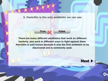 The interactive learning game e-Bug has been used in many European countries struggling with antibiotic resistance. It has now been translated into Norwegian to teach the country’s children and young adults about antibiotic use. (Photo: e-Bug)