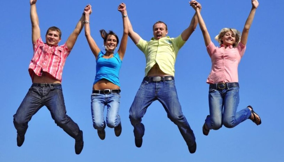 This happy? Well, people in the Nordic countries are the happiest people in the world. Although they pay heavy taxes. (Photo: Colourbox)