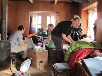 The researchers created a field laboratory for their measurements. (Photo: Harald Engan, Mid Sweden University) The researchers created a field laboratory for their measurements. (Photo: Harald Engan, Mid Sweden University)
