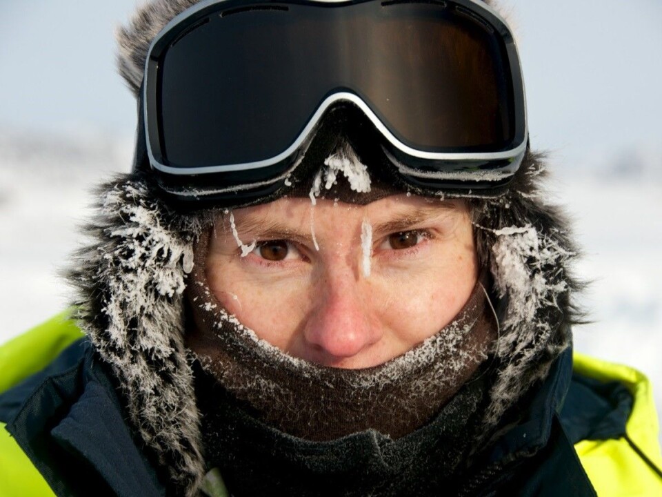 Mari-Ann Moen has participated in research expeditions just north of Svalbard where she collected data for characterization of sea ice. (Photo: Angelika Renner)