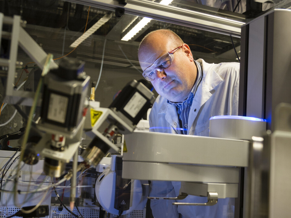 In the hope of contributing to the development of new medicines, SINTEF’s biotechnologists, represented here by senior scientist Geir Klinkenberg, are hunting for promising genes in marine bacteria. (Photo: SINTEF, Thor Nielsen)