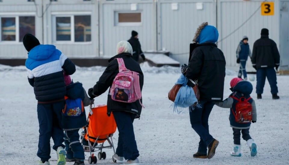 Asylum seekers at the reception centre for refugees in Kirkenes, near Norway’s border with Russia in the north. Many of these newcomers have experienced battle and need to be followed up psychologically. Research shows that the refugees are not given the psychological assistance many of them desperately need. (Photo: Cornelius Poppe, Scanpix)