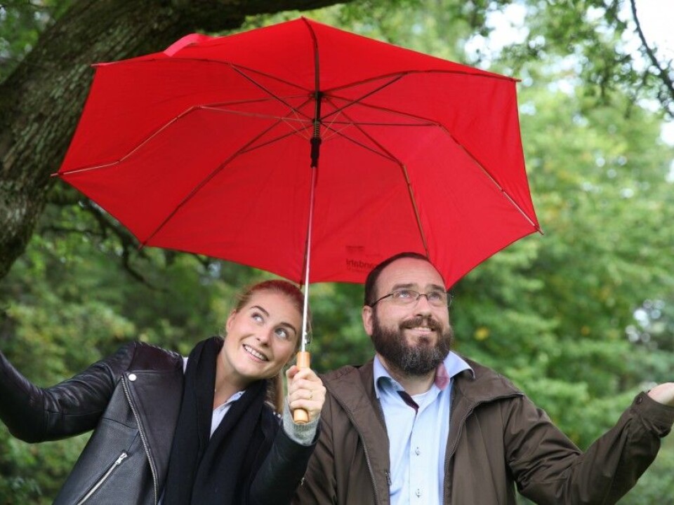 Kaia Bing and Jon Arne Engan from NMBU are working to find solutions to deal with more and heavier precipitation. (Photo: Liv Røhnebæk Bjergene)
