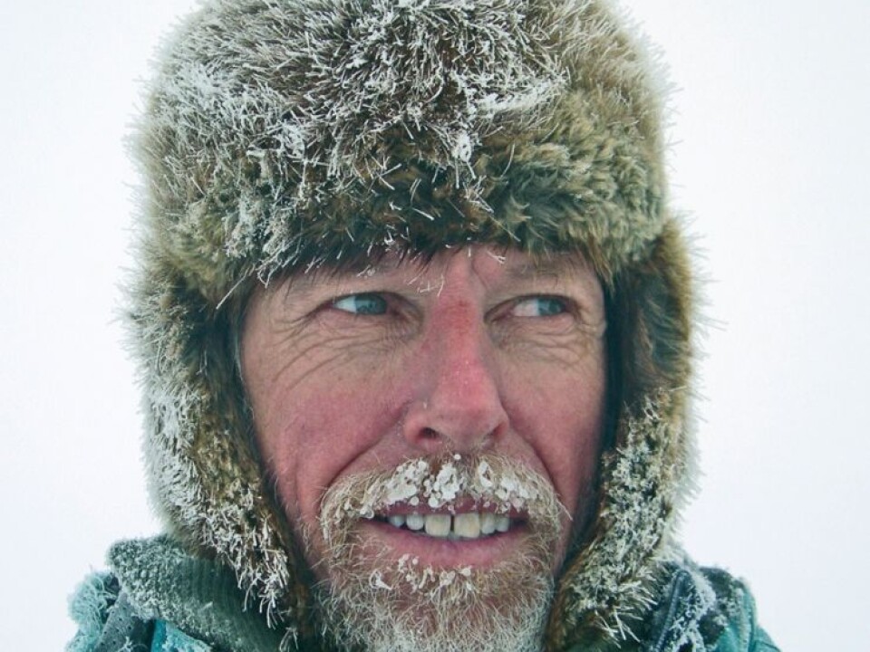 Jon Ove Hagen has been doing fieldwork for years in Svalbard to examine how and how much the glaciers are moving. (Photo: private)