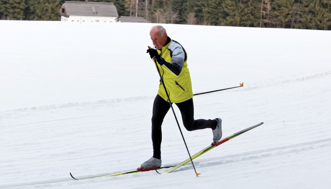 Cross-country skiing is a technical display of balanced forces. (Photo: Colourbox) Cross-country skiing is a technical display of balanced forces. (Photo: Colourbox)