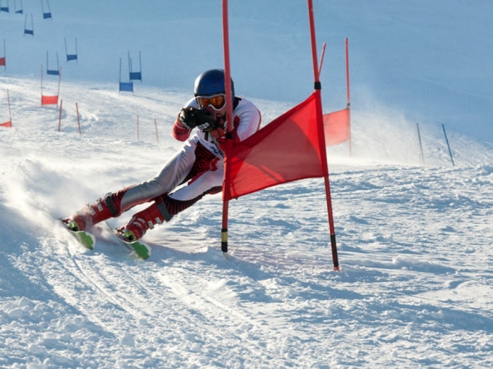 Glide wax is used on the entire ski for alpine skiing. (Photo: Colourbox)