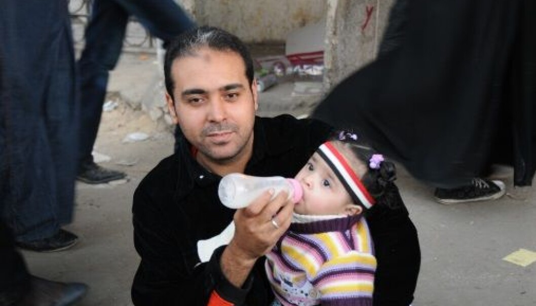Man with bottle: Nurturing Masculinities. Picture taken by Nefissa Naguib, Cairo 2012 Man with bottle: Nurturing Masculinities. Picture taken by Nefissa Naguib, Cairo 2012