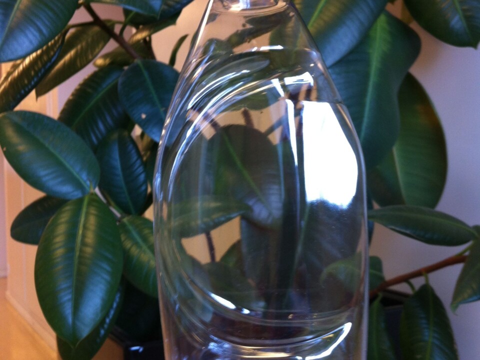 A blow-moulded bottle is one of the prototypes in the project. (Photo: SINTEF)