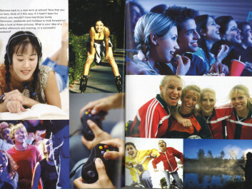 An image from the textbook “New Flight”, where typical British and American youths are showcased in the chapter “When school’s out”. (Facsimile from New Flight 2, Cappelen Damm Undervisning) An image from the textbook “New Flight”, where typical British and American youths are showcased in the chapter “When school’s out”. (Facsimile from New Flight 2, Cappelen Damm Undervisning)