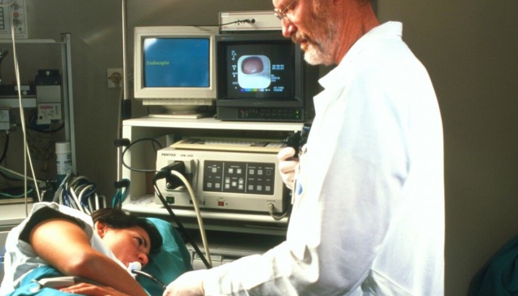 Today gastroscopy is used to investigate patients who may have irritable bowel syndrome. The objective is to rule out other diseases. But Norwegian scientists now believe that samples from the digestive system can be used to detect IBS, because IBS patients have characteristic abnormalities in the cells of the intestinal wall. (Photo: Science Photo Library / NTB Scanpix) Today gastroscopy is used to investigate patients who may have irritable bowel syndrome. The objective is to rule out other diseases. But Norwegian scientists now believe that samples from the digestive system can be used to detect IBS, because IBS patients have characteristic abnormalities in the cells of the intestinal wall. (Photo: Science Photo Library / NTB Scanpix)