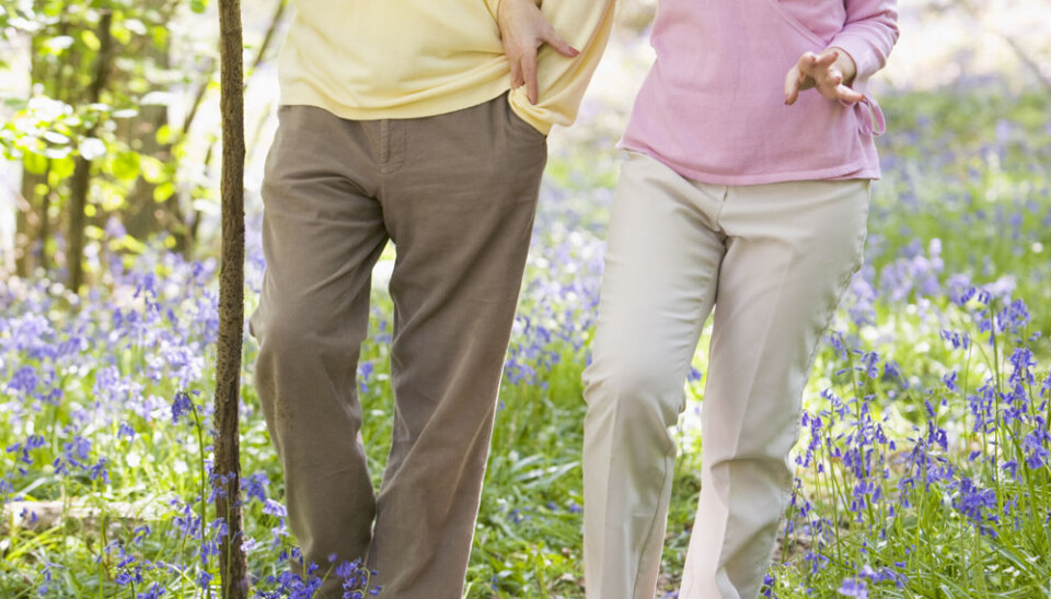 The older we get, the more important it is to be physically active. A walk outside in natural surroundings is at least as good for you as a trip to the gym, researchers say. (Photo: Colourbox)