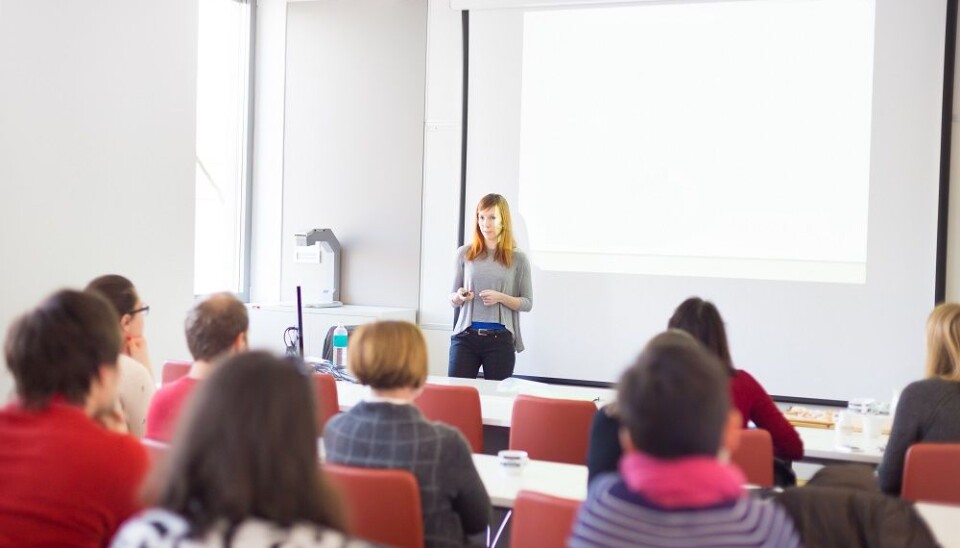 Lectures are simple and handy for the teacher, and cost-effective for the institution. As for the students this is not a particularly effective way to learn, according to a Norwegian scientist. (Illustrative photo: Colourbox)