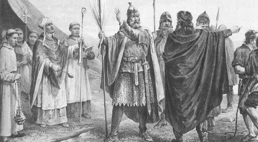 Why did the Vikings take hostages?