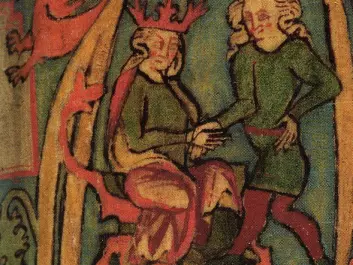 An illustration showing Harald the Fairhaired, from the Icelandic manuscript Flateyjarbók, from the Middle Ages (Photo: Flateyjarbók / Public Domain)