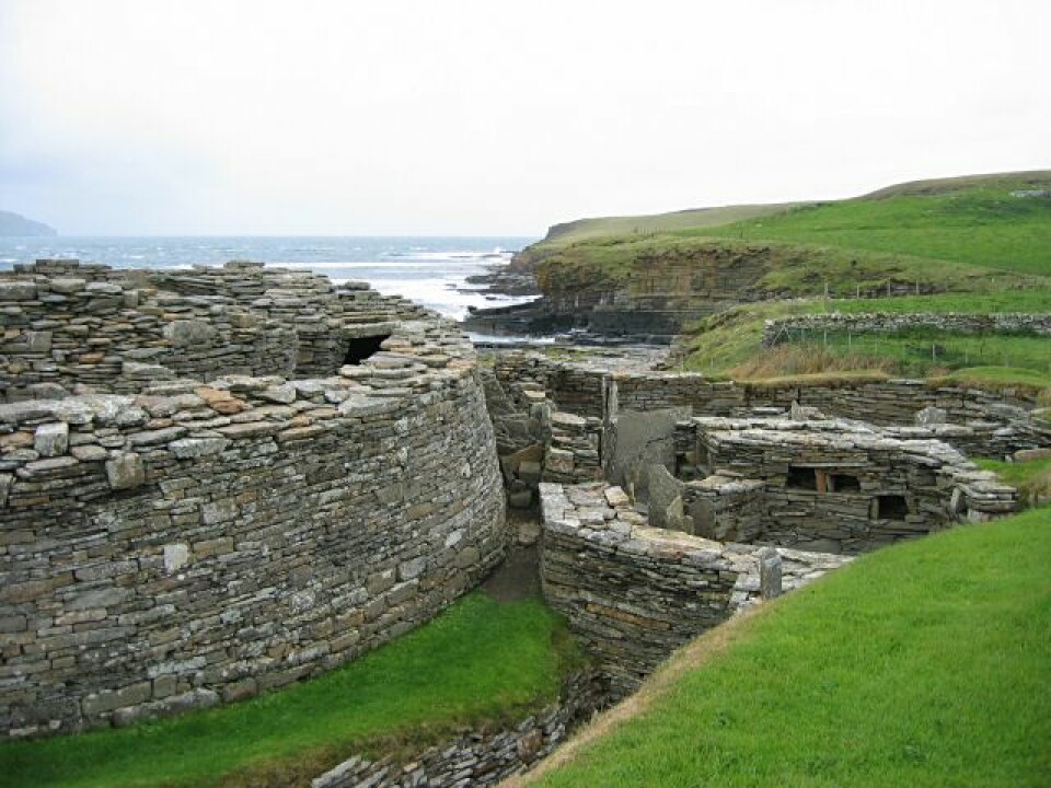 Midhowe Broch, remnants of an ancient settlement in the Orkney Islands. The Orkneys were invaded by Norwegian Vikings in 875. (Photo: Rob Burke/ CC BY-SA 2.0)