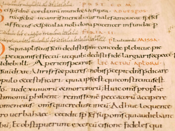 One of the oldest documents that Weidling and Karlsen have found. They reckon this one comes from the mid-11th century, making it nearly 1000 years old. (Photo: Silja Björklund Einarsdóttir/forskning.no) One of the oldest documents that Weidling and Karlsen have found. They reckon this one comes from the mid-11th century, making it nearly 1000 years old. (Photo: Silja Björklund Einarsdóttir/forskning.no)
