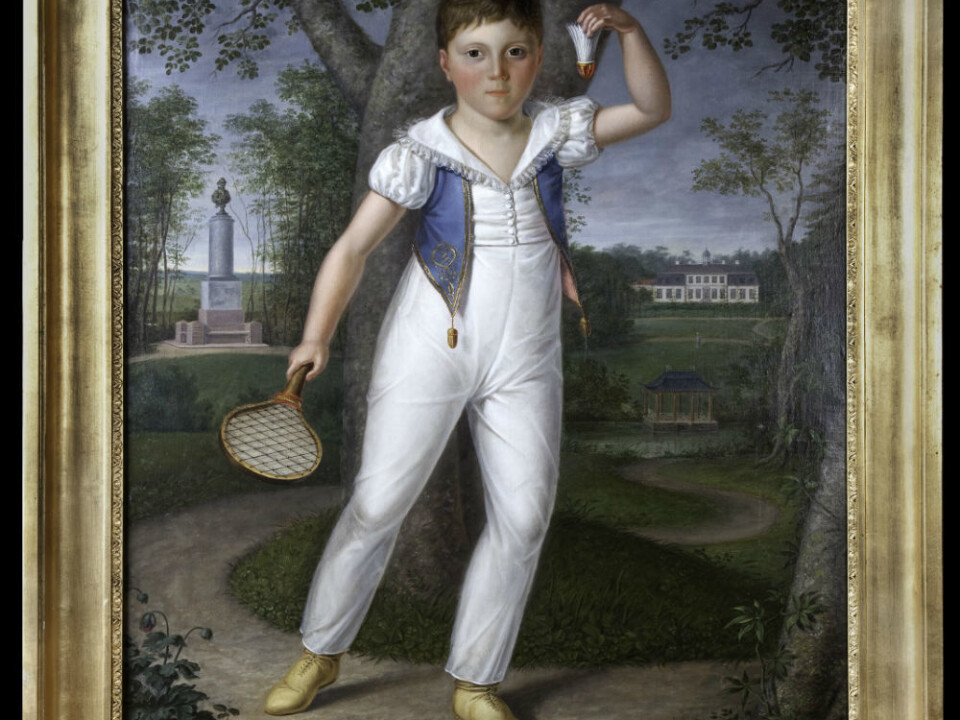 Christian Frederick insisted on hanging this picture of his son at Eidsvoll. It was rushed from Copenhagen, just in time for Christian Frederick’s coronation as King of Norway on 19 May 1814. It was clear that the King wanted to identify five-year-old Frederick Carl Christian as the future of Norway. (Painting: Jacob Munch. Photo: Eidsvoll 1814)