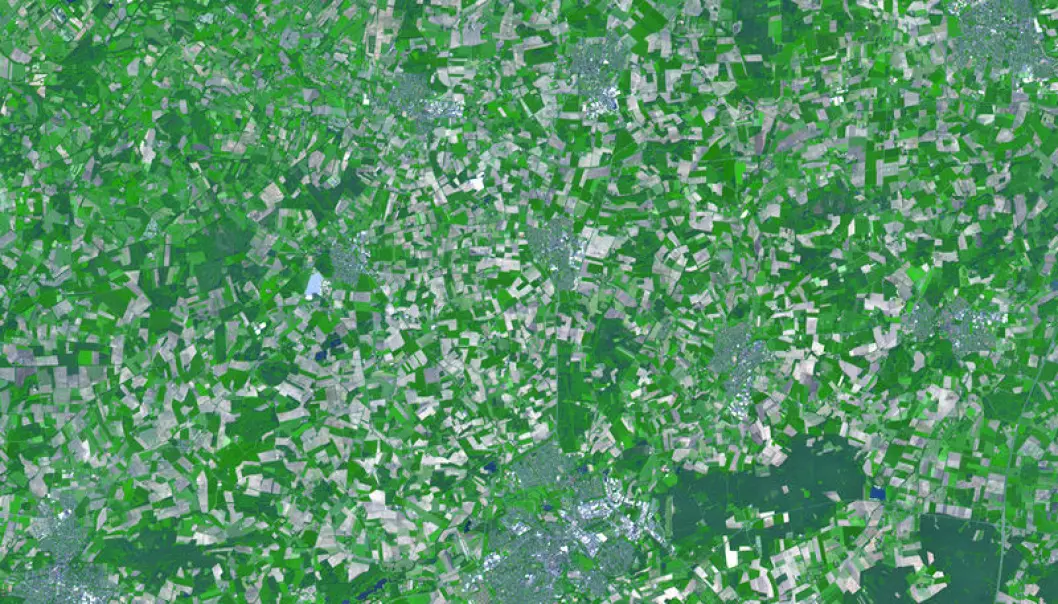 Agriculture formed the basis for modern society. This satellite photo of farmland in north-west Germany graphically shows the property structure established during the Middle Ages. (Photo: NASA/GSFC/METI/ERSDAC/JAROS and ASTER Science Team)