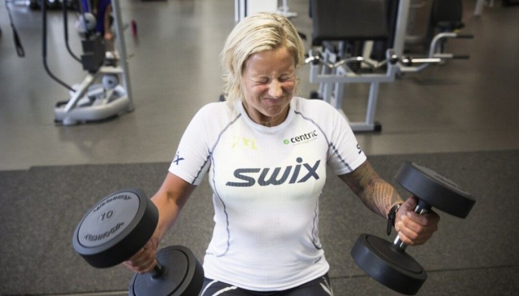 Cross-country skier Vibeke Skofterud overstrained her muscles during a joint ski-team workout and was diagnosed with rhabdomyolysis in 2014. A rising number of fitness oriented Norwegians are getting the syndrome. (Photo: Frode Hansen, VG/NTB scanpix) Cross-country skier Vibeke Skofterud overstrained her muscles during a joint ski-team workout and was diagnosed with rhabdomyolysis in 2014. A rising number of fitness oriented Norwegians are getting the syndrome. (Photo: Frode Hansen, VG/NTB scanpix)