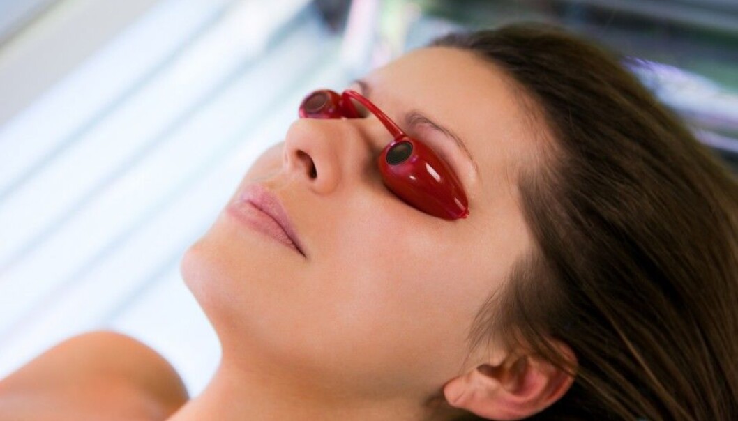 The risks of melanoma skin cancers increases all the more if a person uses solariums or sunbeds from a tender age. (Photo: Shutterstock/NTB scanpix) The risks of melanoma skin cancers increases all the more if a person uses solariums or sunbeds from a tender age. (Photo: Shutterstock/NTB scanpix)