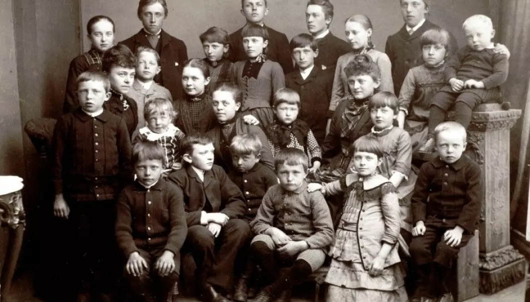 You can now send in your DNA and find you mother’s and father’s ancestral background back into time. This photo was taken on Midsummer Eve in 1887 in Kristiansund, Norway. (Photo: Nordmøre Museum)
