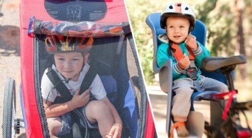 Are kids safer in a child seat or a bike trailer?