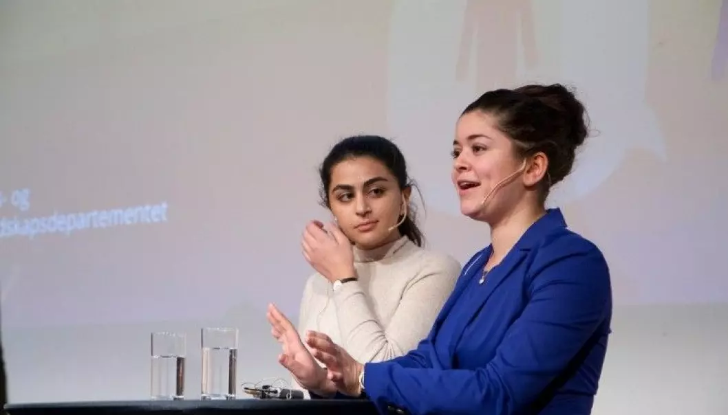 Nancy Herz and Sofia N. Sour are among the ‘shameless girls’ who have placed debates about cultures of honour, gender roles and social control of women in minority communities on the agenda. Foto: Justis og beredskapsdepartementet