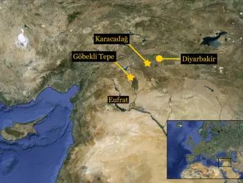 The cradle of agriculture could be placed in southeastern Turkey, 10,000 years ago (Map: Per Byrhing)